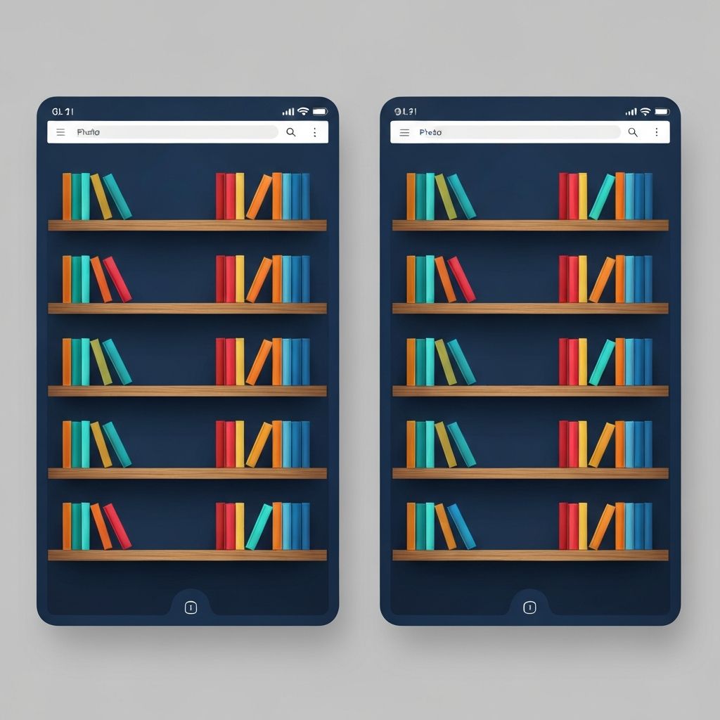 allphotos - Virtual bookshelf interface